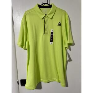 Reebok Classic Men's Perf Polo Shirt Size 2XL Color Sharp Green